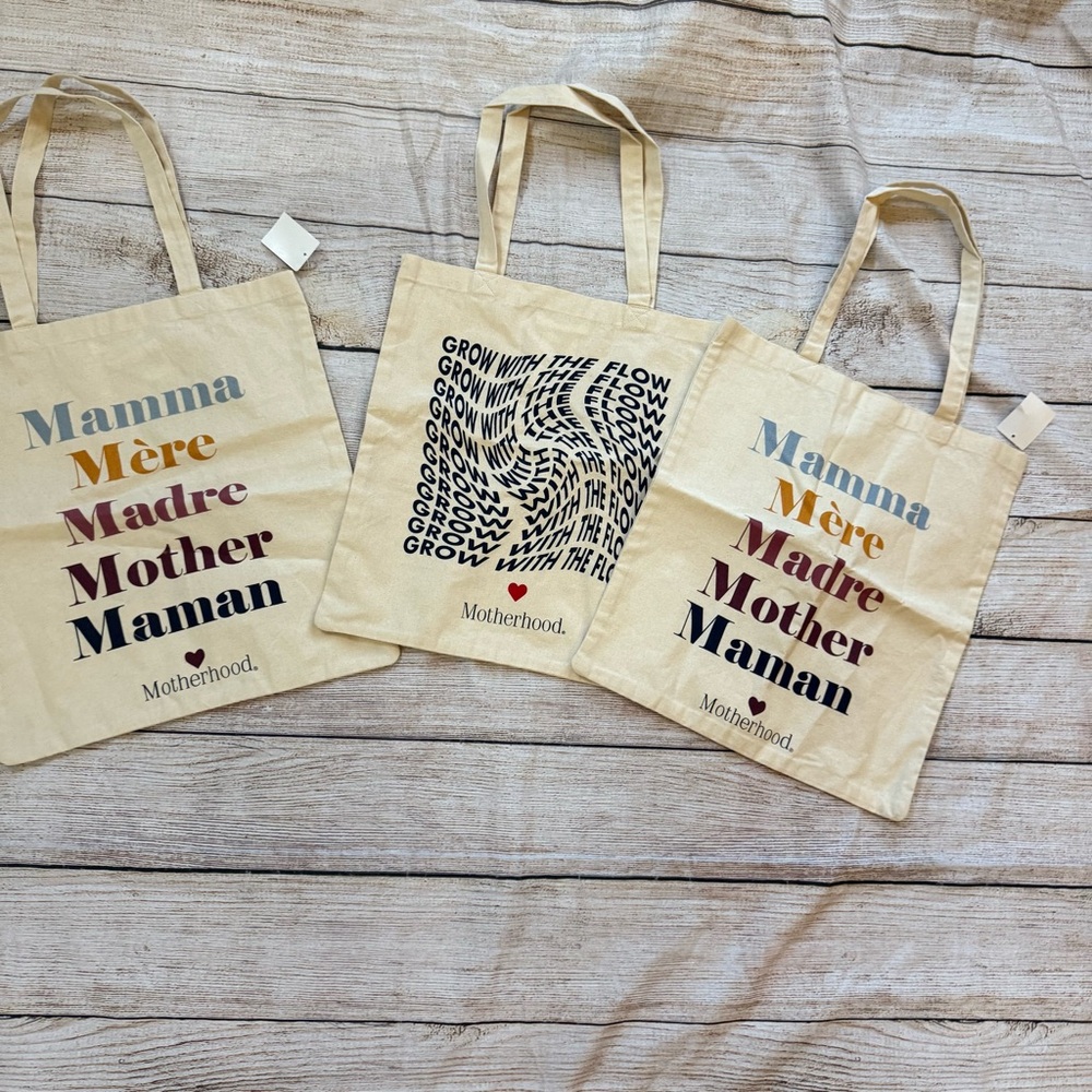 Motherhood Maternity 3 canvas bag bundle